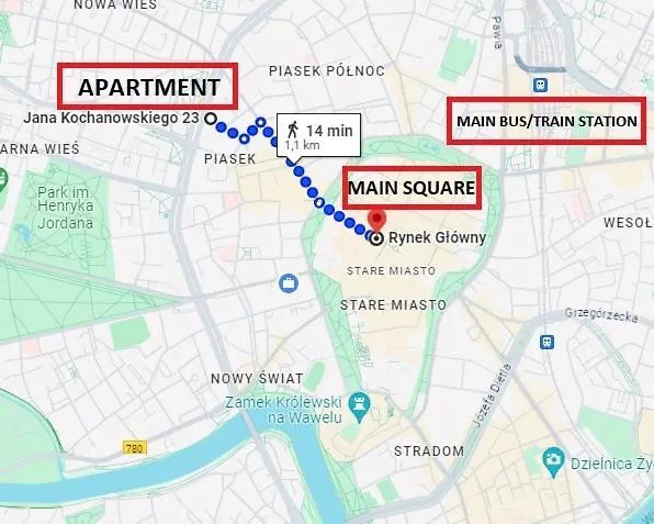 公寓 Trendy Kochanowskiego Street 克拉科夫